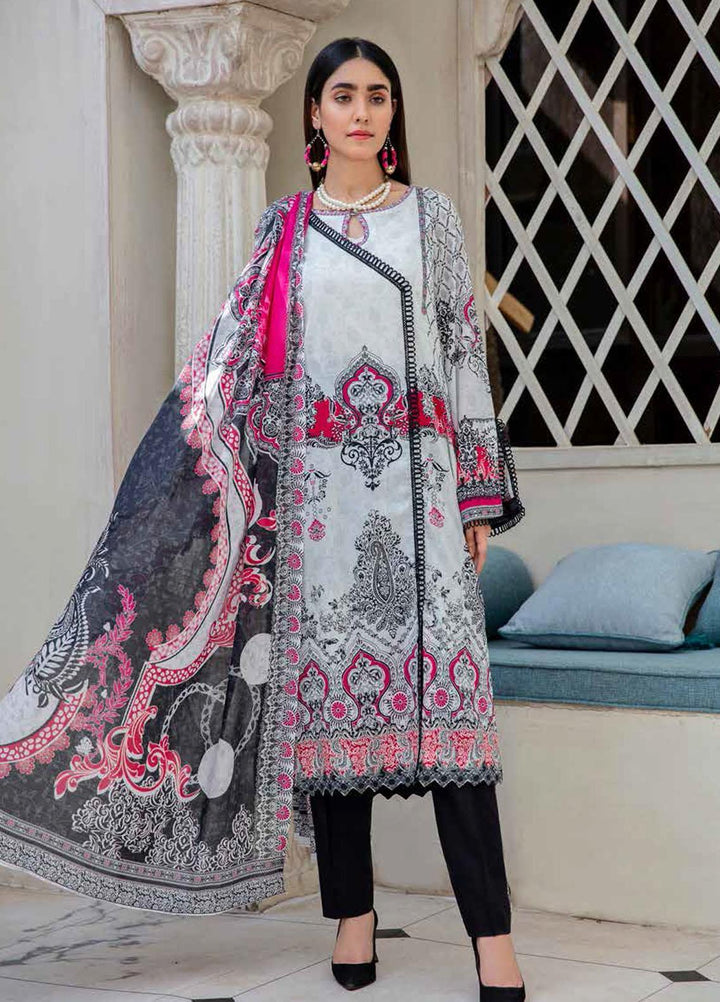 Angan By Banafsheh Printed Lawn Suits Unstitched 3 Piece BF21A 05 - Summer Collection