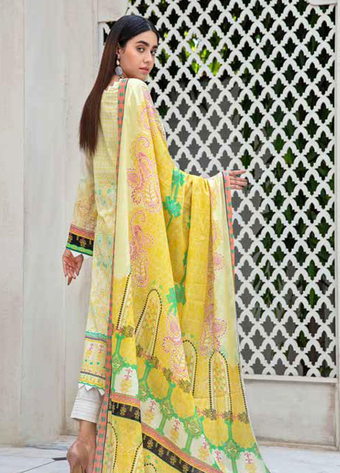 Angan By Banafsheh Printed Lawn Suits Unstitched 3 Piece BF21A 06 - Summer Collection
