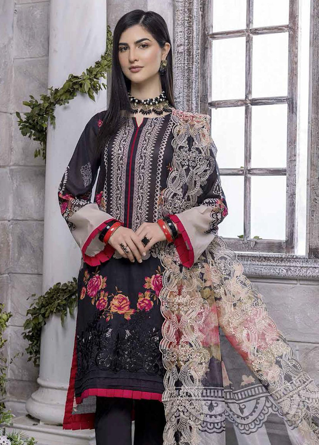 Aniiq By Charizma Embroidered Lawn Suits Unstitched 3 Piece CRZ22AL-2 ANS-12 - Summer Collection