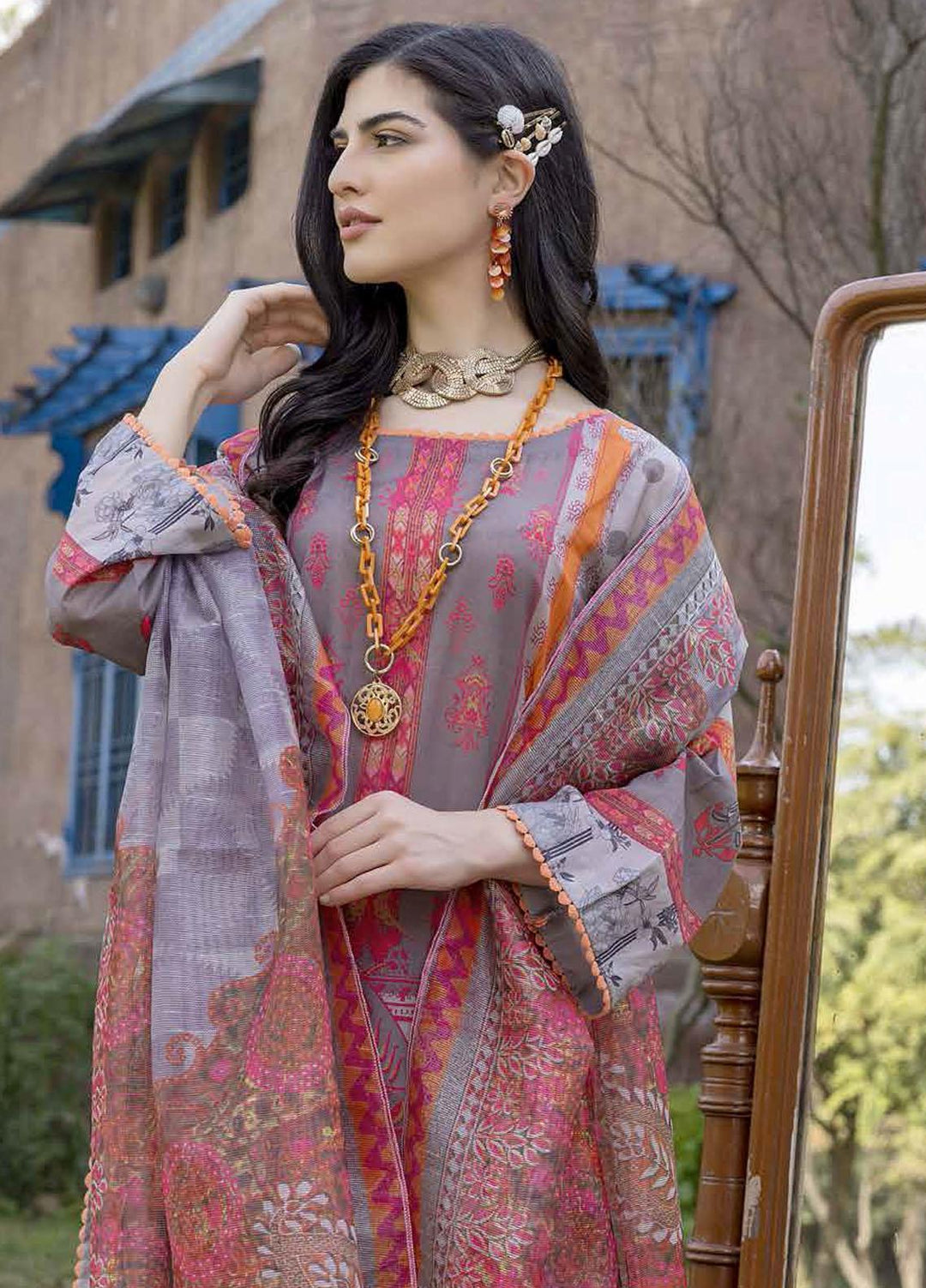 Aniiq By Charizma Embroidered Lawn Suits Unstitched 3 Piece CRZ22AL-2 ANS-15 - Summer Collection