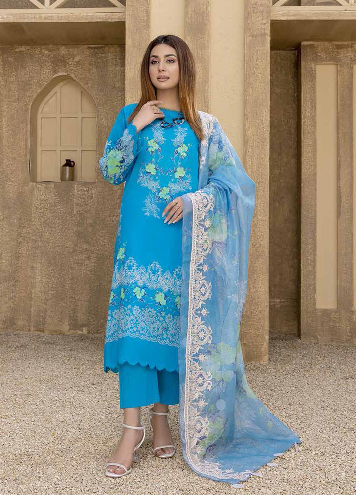 Aniiq By Charizma Embroidered Lawn Suits Unstitched 3 Piece CRZ22AL-2 ANS-17 - Summer Collection
