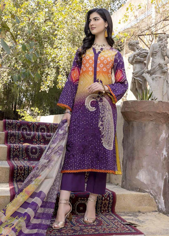 Aniiq By Charizma Embroidered Lawn Suits Unstitched 3 Piece CRZ22AL-2 ANS-18 - Summer Collection
