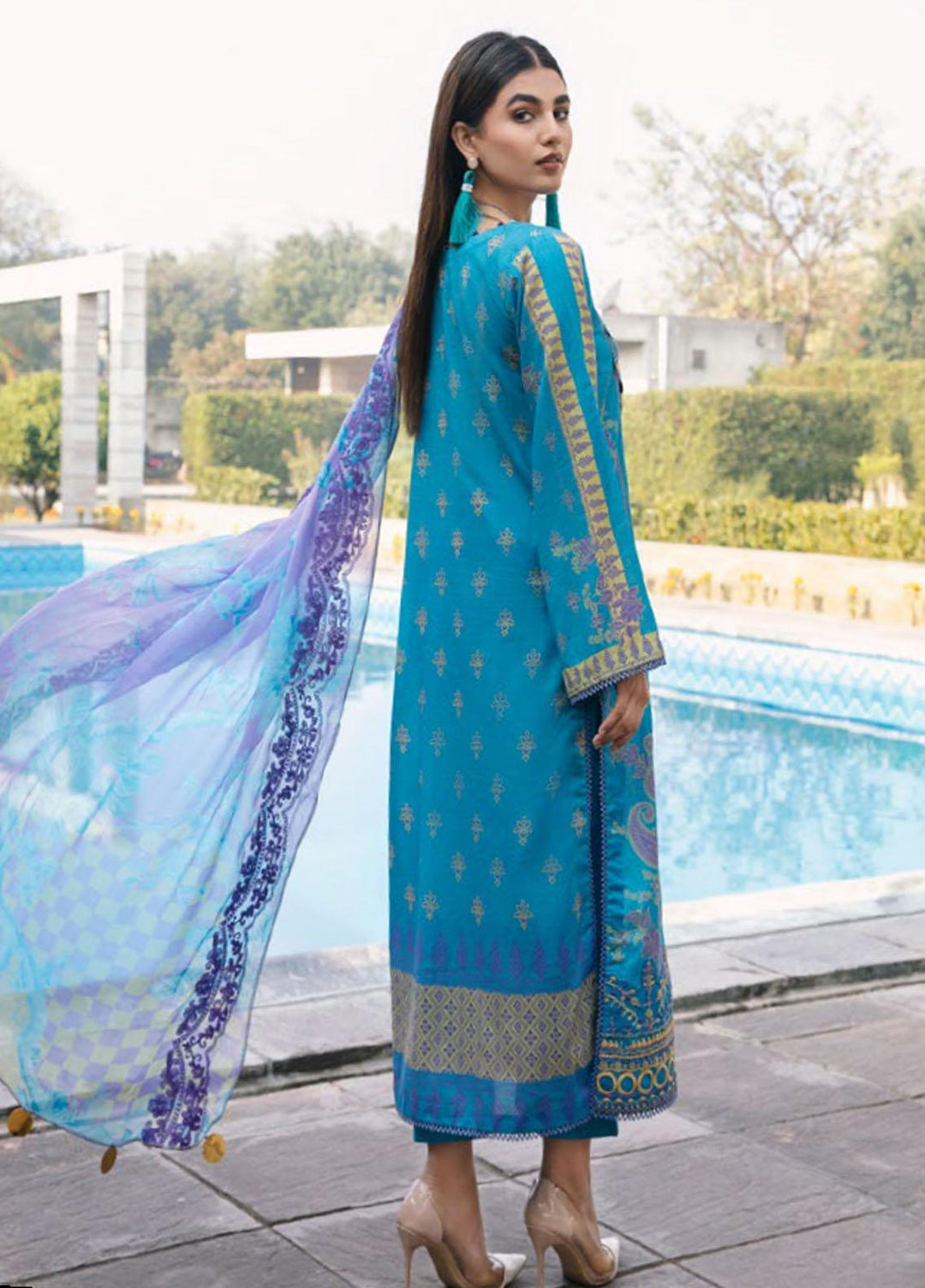 Aniiq By Charizma Embroidered Lawn Suits Unstitched 3 Piece CRZ23AQ AN-013 - Summer Collection