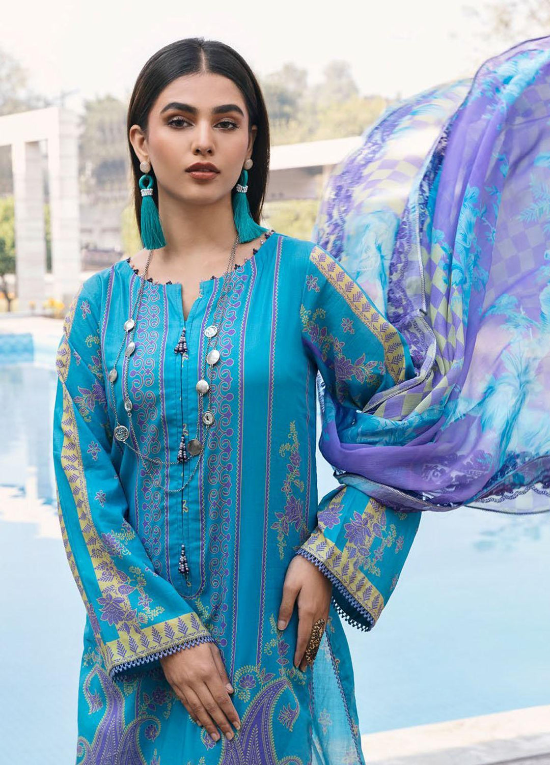 Aniiq By Charizma Embroidered Lawn Suits Unstitched 3 Piece CRZ23AQ AN-013 - Summer Collection