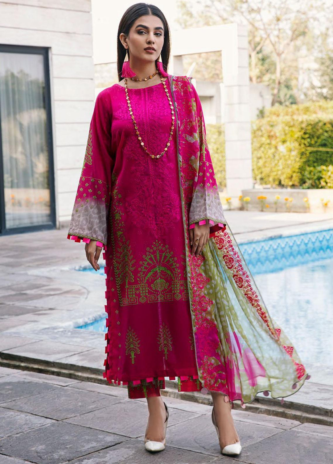 Aniiq By Charizma Embroidered Lawn Suits Unstitched 3 Piece CRZ23AQ AN-014 - Summer Collection