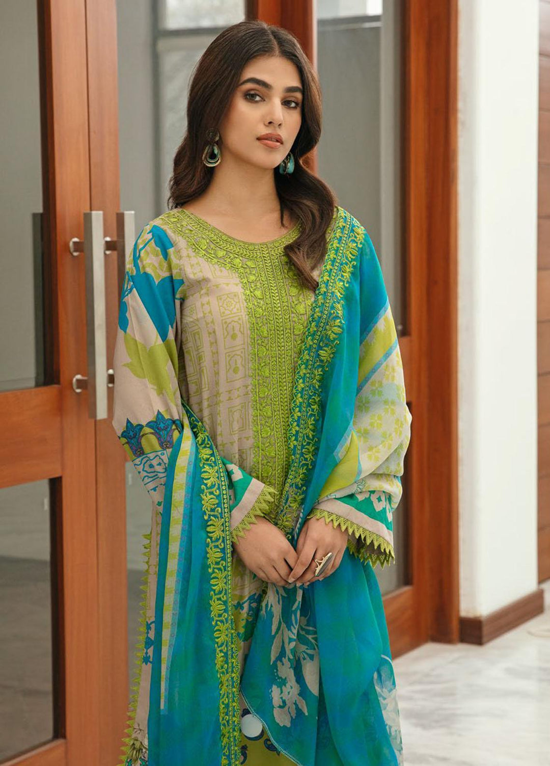 Aniiq By Charizma Embroidered Lawn Suits Unstitched 3 Piece CRZ23AQ AN-016 - Summer Collection