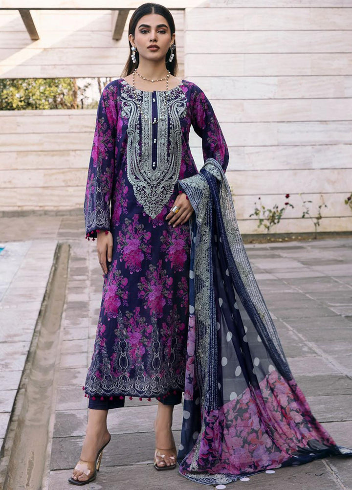 Aniiq By Charizma Embroidered Lawn Suits Unstitched 3 Piece CRZ23AQ AN-019 - Summer Collection