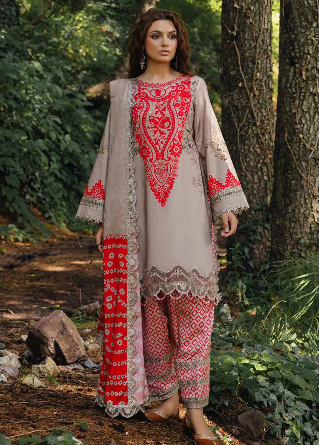Aniiq By Charizma Embroidered Staple Suit Unstitched 3 Piece CRZ24A ANW4-04 - Winter Collection
