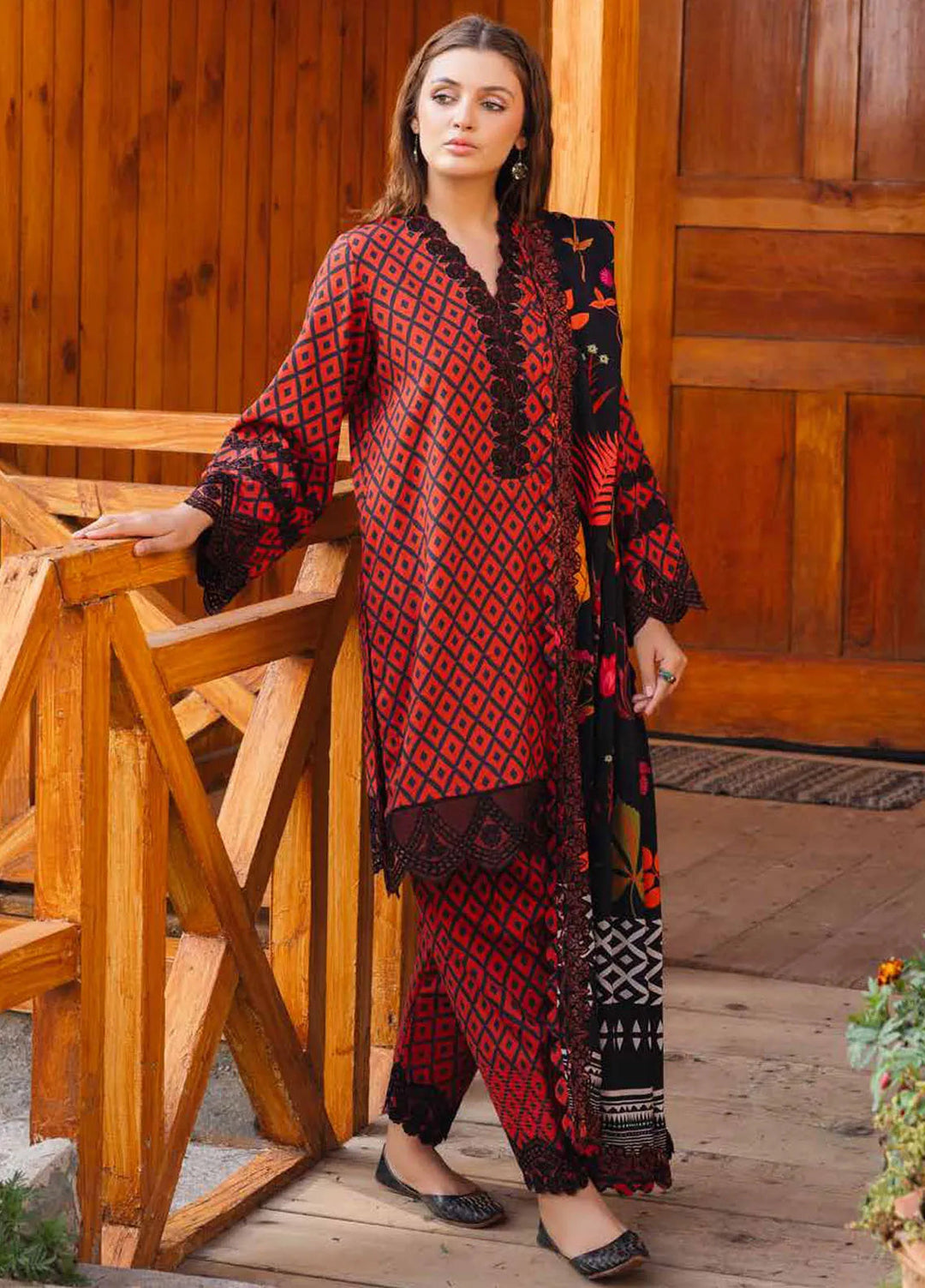 Aniiq By Charizma Embroidered Staple Suit Unstitched 3 Piece CRZ24A ANW4-06 - Winter Collection