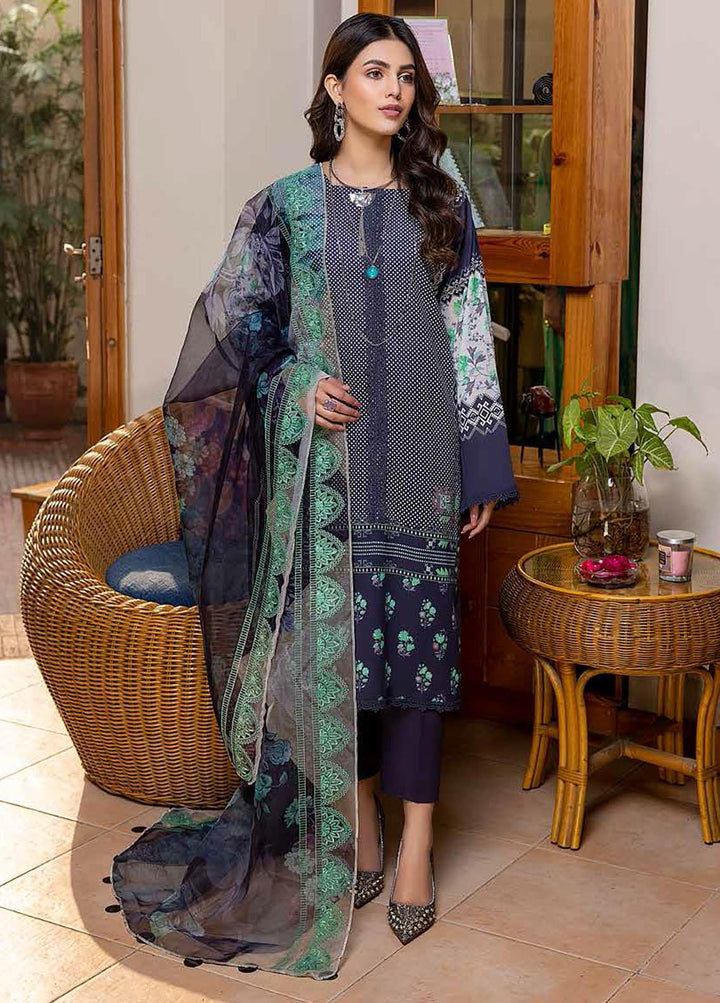 Aniiq By Charizma Embroidered Lawn Suits Unstitched 3 Piece CRZ22A 08 - Summer Collection
