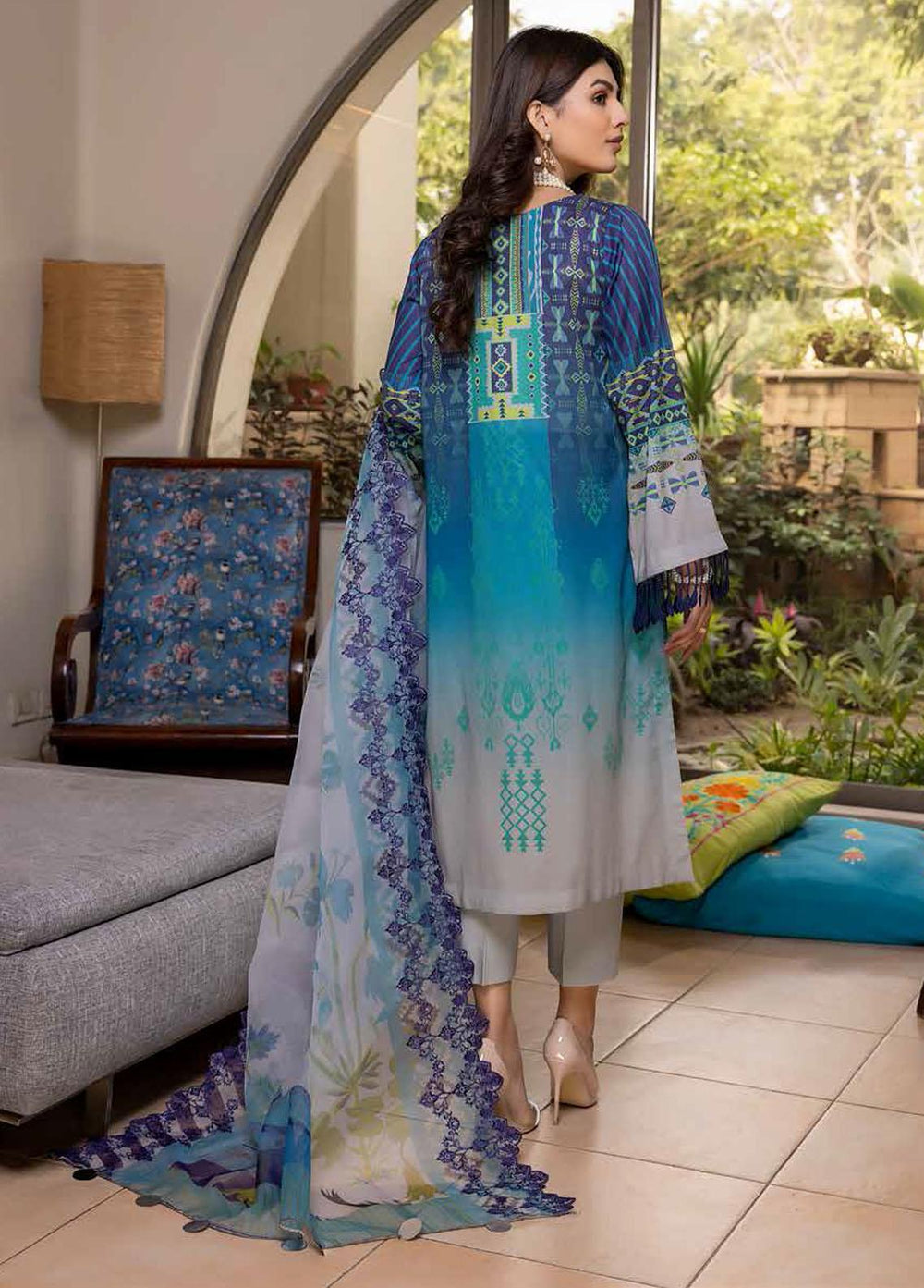 Aniiq By Charizma Embroidered Lawn Suits Unstitched 3 Piece CRZ22A 10 - Summer Collection