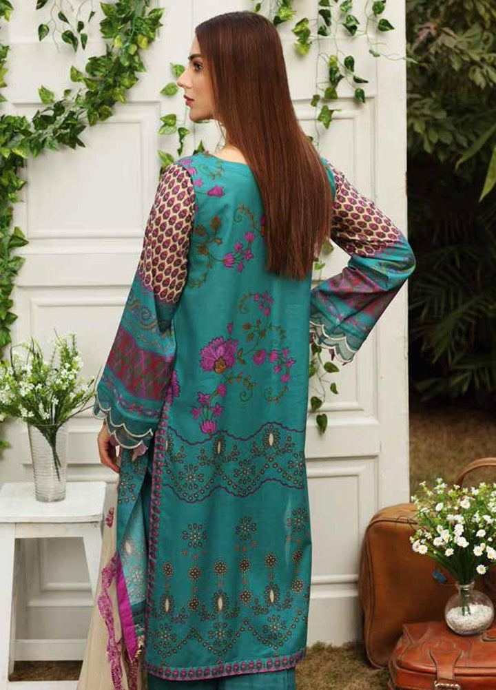 Aniq by Charizma Embroidered Lawn Suits Unstitched 3 Piece CRZ21A 01 - Summer Collection