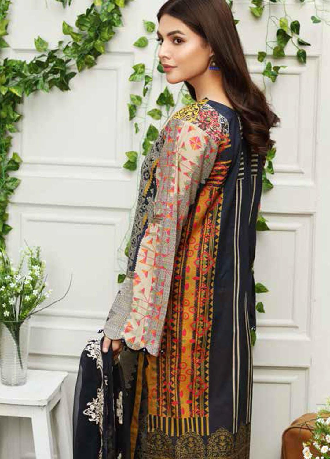 Aniq by Charizma Embroidered Lawn Suits Unstitched 3 Piece CRZ21A 02 - Summer Collection