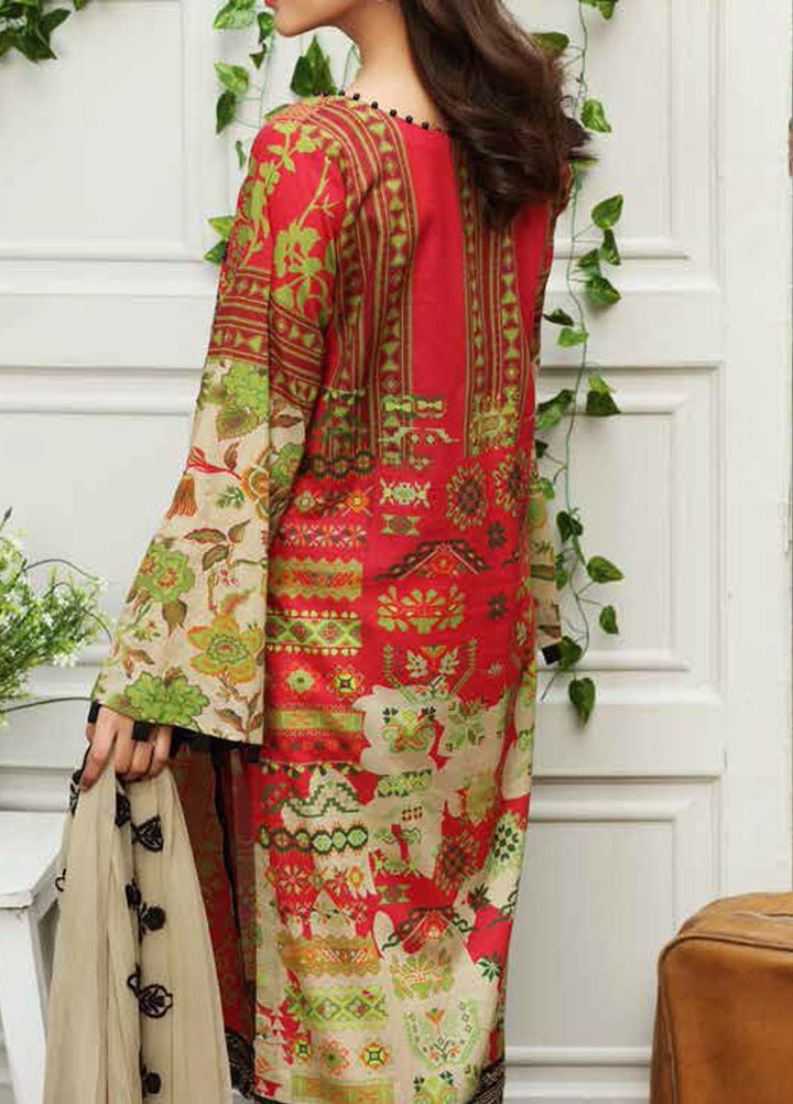 Aniq by Charizma Embroidered Lawn Suits Unstitched 3 Piece CRZ21A 04 - Summer Collection