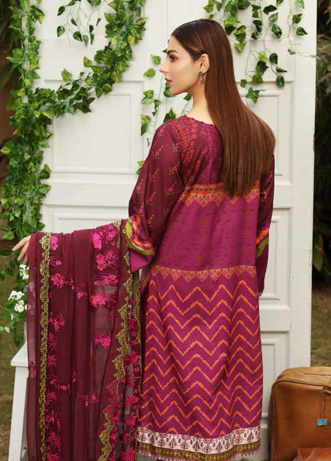 Aniq by Charizma Embroidered Lawn Suits Unstitched 3 Piece CRZ21A 09 - Summer Collection