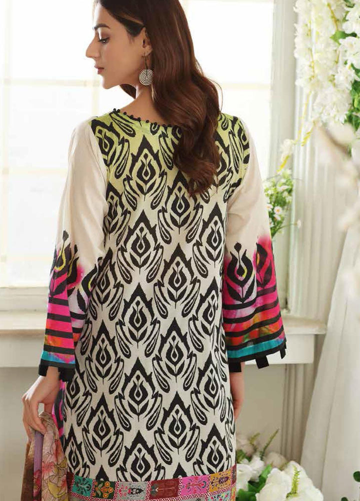 Aniq by Charizma Embroidered Lawn Suits Unstitched 3 Piece CRZ21A 10 - Summer Collection