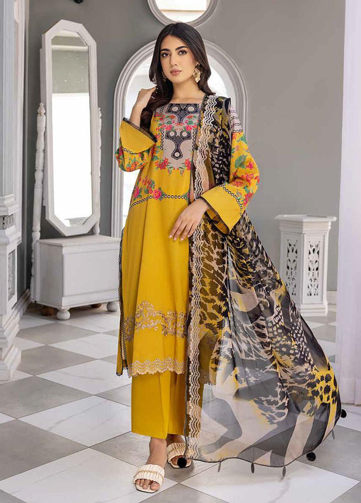 Aniq by Charizma Embroidered Lawn Suits Unstitched 3 Piece CRZ23-A3 AN-024A - Summer Collection