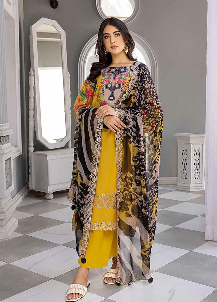 Aniq by Charizma Embroidered Lawn Suits Unstitched 3 Piece CRZ23-A3 AN-024A - Summer Collection