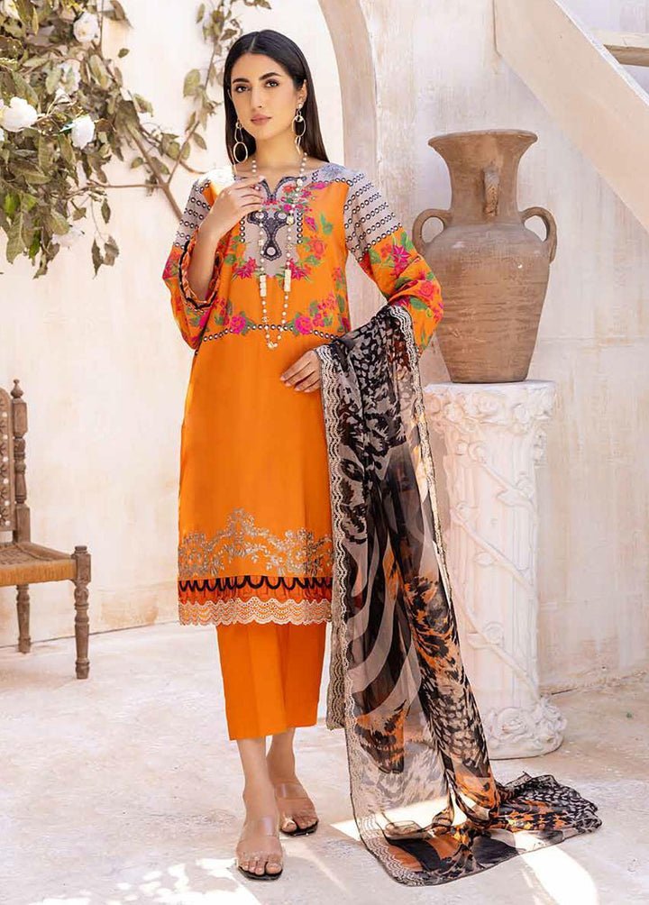 Aniq by Charizma Embroidered Lawn Suits Unstitched 3 Piece CRZ23-A3 AN-024B - Summer Collection