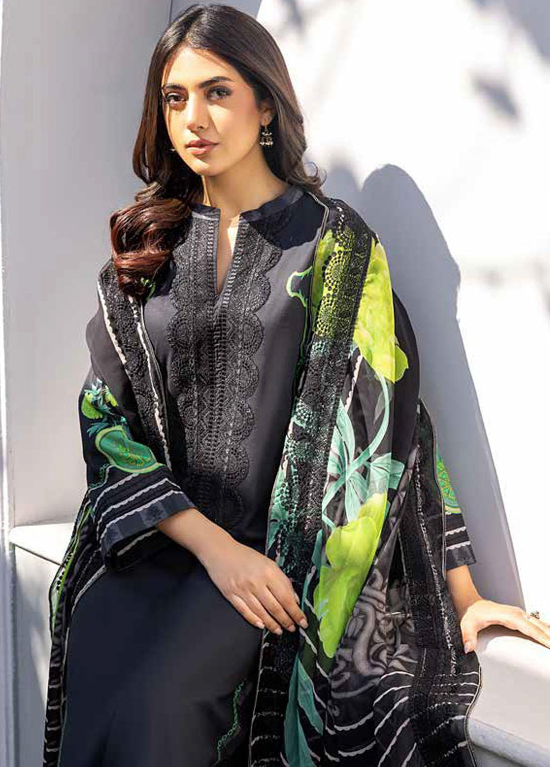 Aniq by Charizma Embroidered Lawn Suits Unstitched 3 Piece CRZ23-A3 AN-025 - Summer Collection