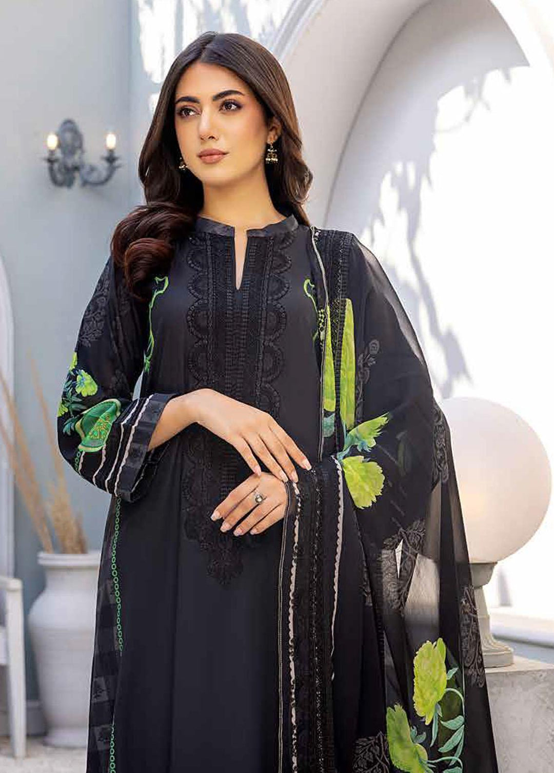 Aniq by Charizma Embroidered Lawn Suits Unstitched 3 Piece CRZ23-A3 AN-025 - Summer Collection