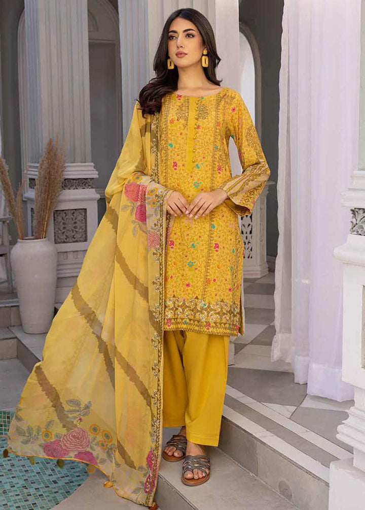 Aniq by Charizma Embroidered Lawn Suits Unstitched 3 Piece CRZ23-A3 AN-026 - Summer Collection