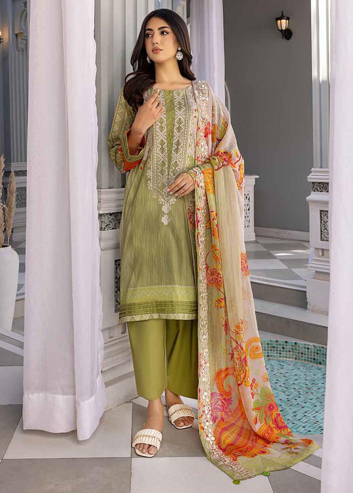 Aniq by Charizma Embroidered Lawn Suits Unstitched 3 Piece CRZ23-A3 AN-028 - Summer Collection