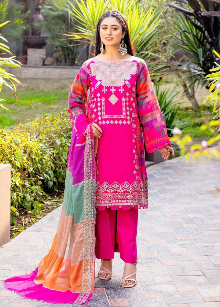Aniq by Charizma Embroidered Lawn Suits Unstitched 3 Piece CRZ23-A3 AN-029 - Summer Collection