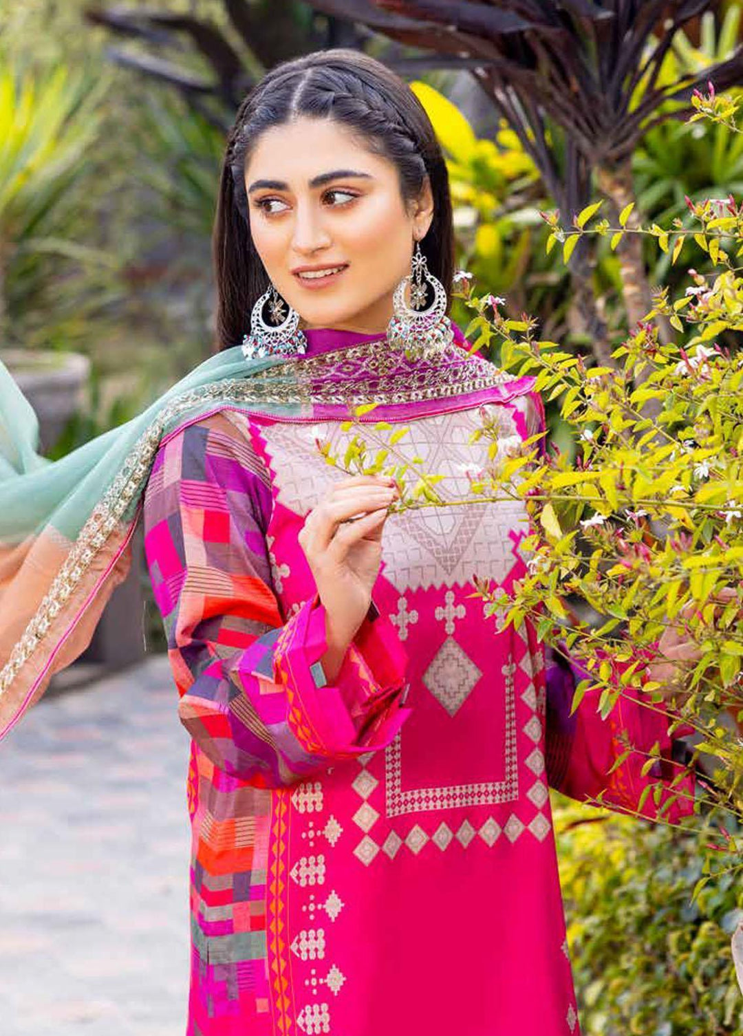 Aniq by Charizma Embroidered Lawn Suits Unstitched 3 Piece CRZ23-A3 AN-029 - Summer Collection