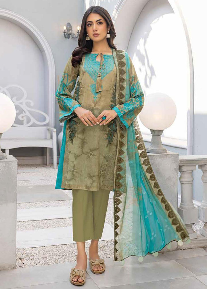 Aniq by Charizma Embroidered Lawn Suits Unstitched 3 Piece CRZ23-A3 AN-030 - Summer Collection