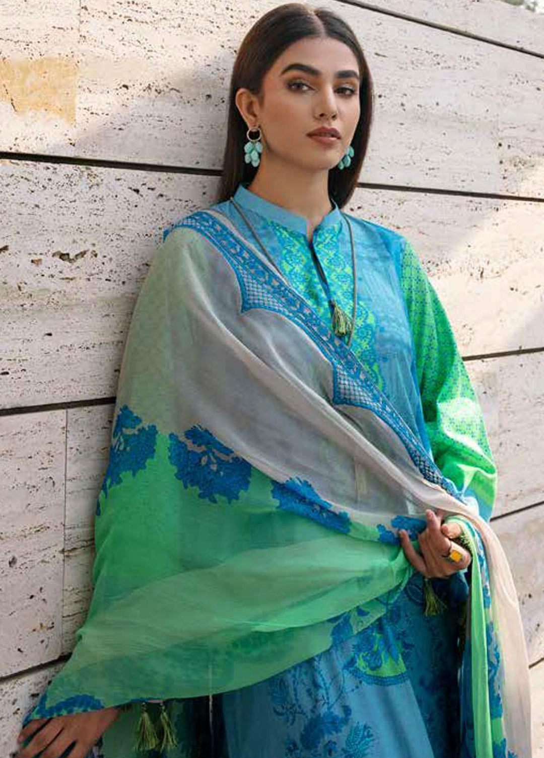 Aniq by Charizma Embroidered Lawn Suits Unstitched 3 Piece CRZ23-A3 AN-032 - Summer Collection