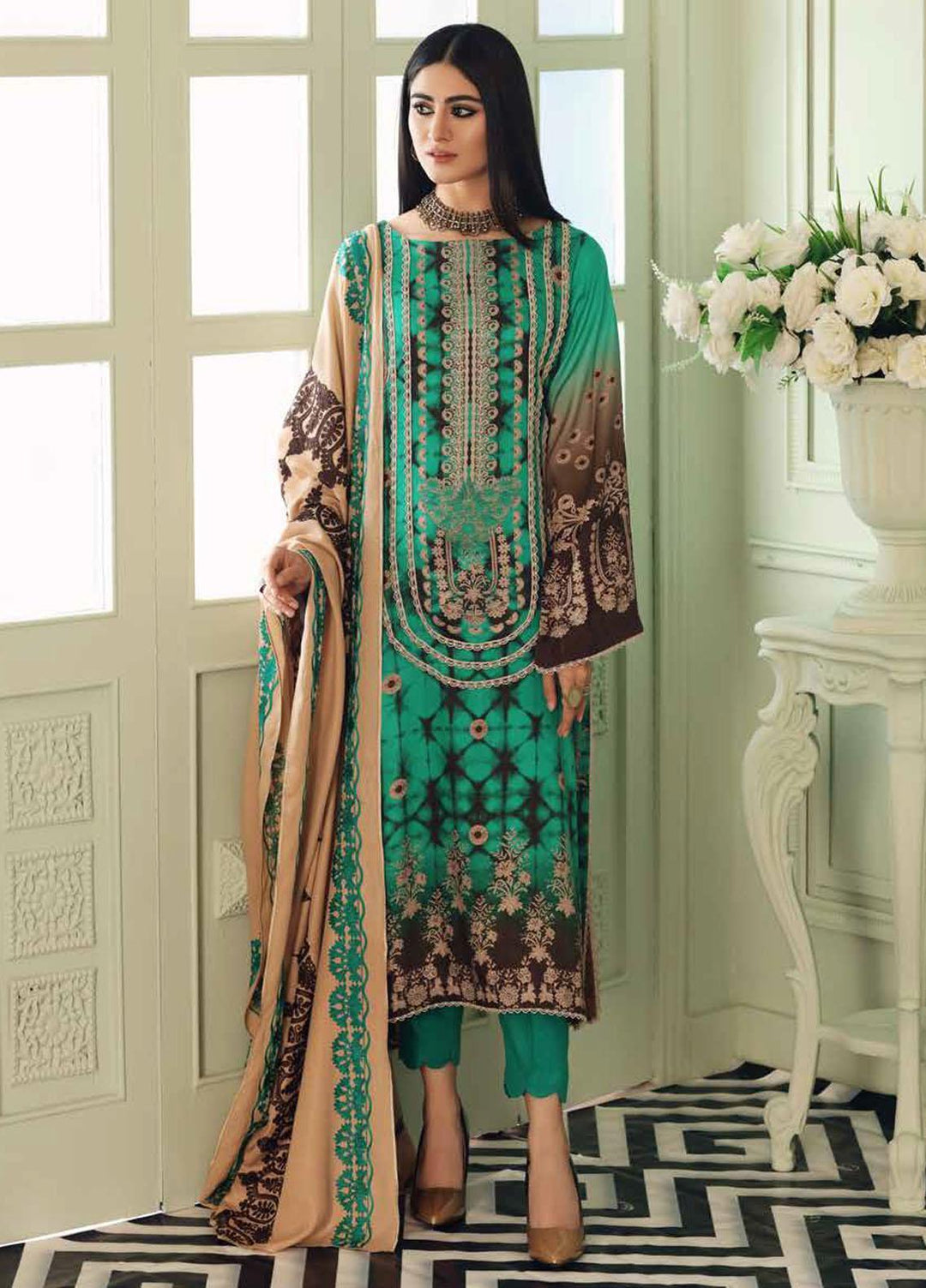 Charizma Embroidered Kotail Suits Unstitched 3 Piece CRZ21AK ANW-04 - Winter Collection