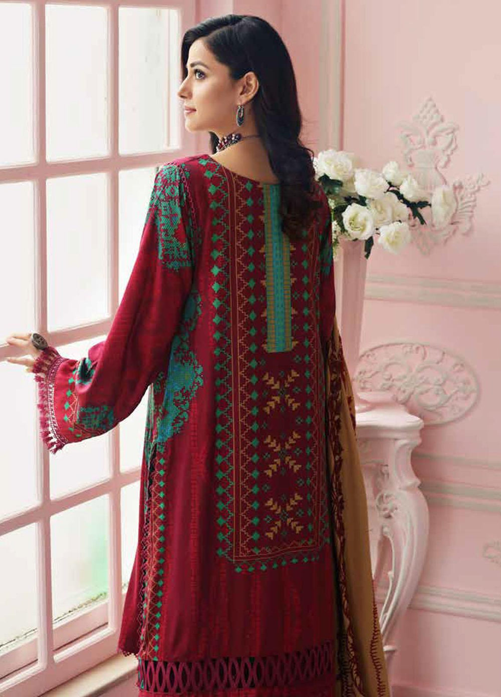 Charizma Embroidered Kotail Suits Unstitched 3 Piece CRZ21AK ANW-10 - Winter Collection
