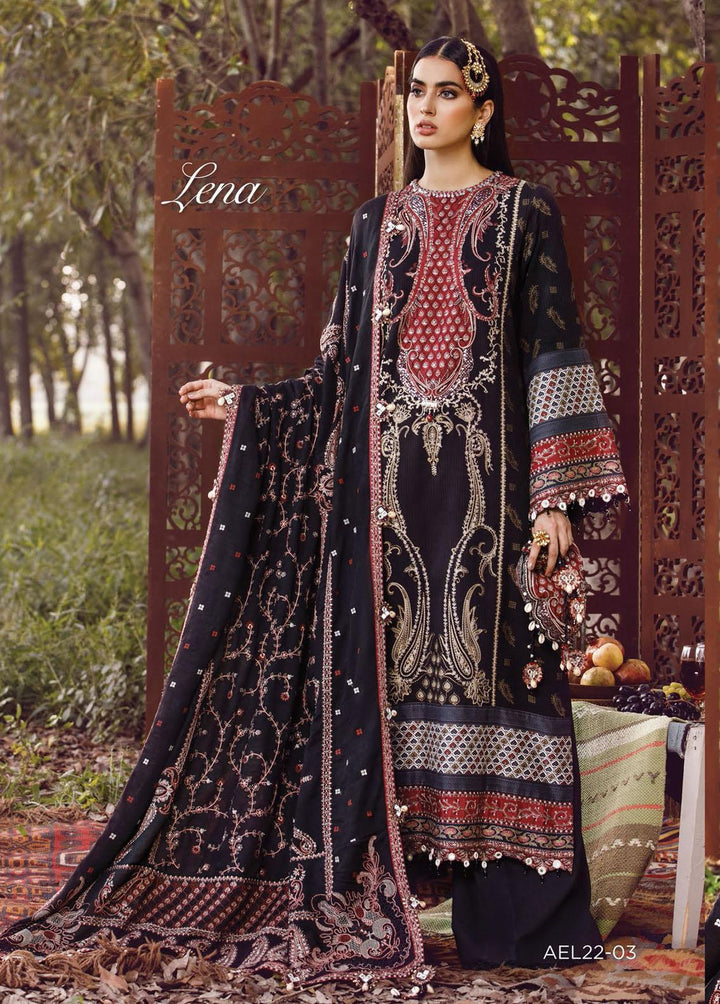 Ankara By Anaya Embroidered Linen Suits Unstitched 3 Piece AKC22LN AEL22-03 Lena - Winter Collection