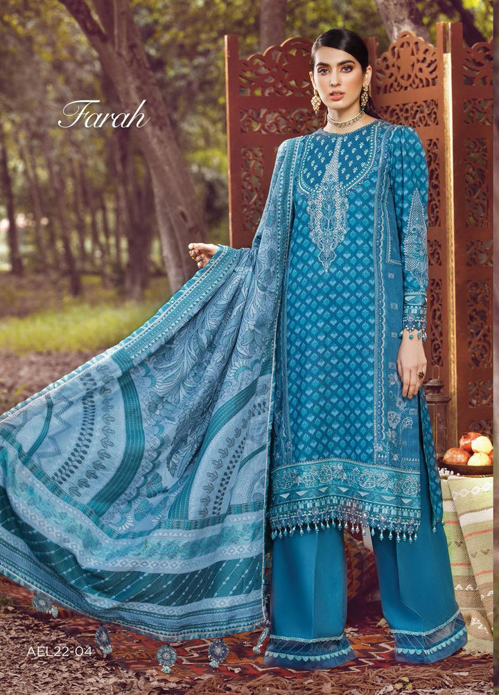 Ankara By Anaya Embroidered Linen Suits Unstitched 3 Piece AKC22LN AEL22-04 Farah - Winter Collection