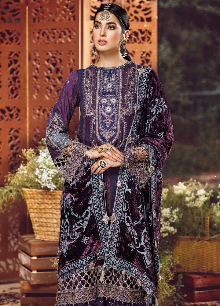 Ankara By Anaya Embroidered Linen Suits Unstitched 3 Piece AKC22LN AEL22-06 Hala - Winter Collection