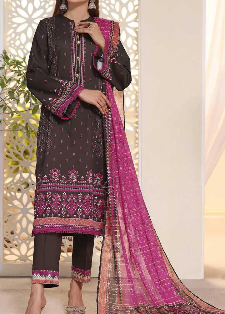 Anmol By VS Textiles Printed Cottel Suits Unstitched 3 Piece VS23AM D-242 - Winter Collection