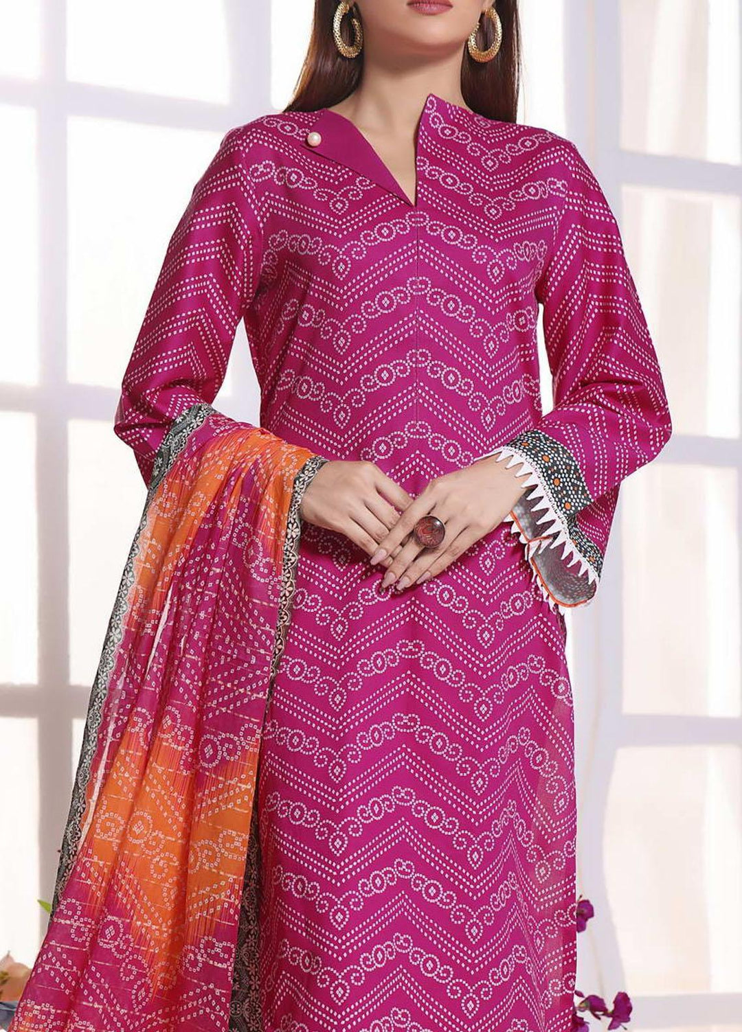 Anmol By VS Textiles Printed Cottel Suits Unstitched 3 Piece VS23AM D-247 - Winter Collection