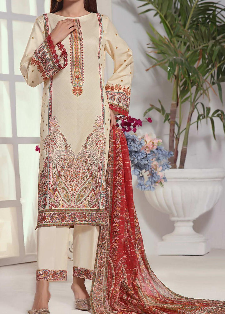 Anmol By VS Textiles Printed Cottel Suits Unstitched 3 Piece VS23AM D-249 - Winter Collection