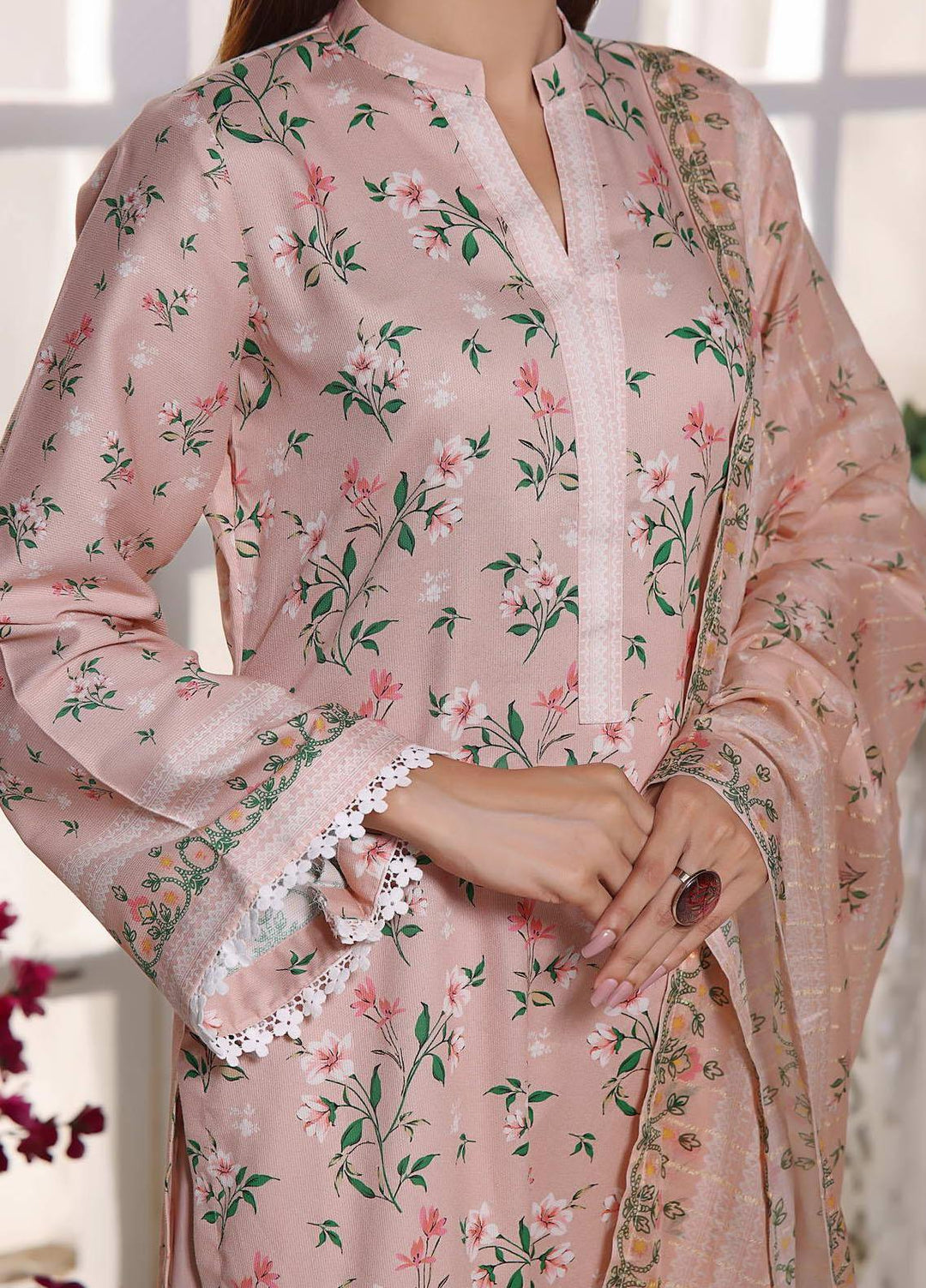 Anmol By VS Textiles Printed Cottel Suits Unstitched 3 Piece VS23AM D-250 - Winter Collection