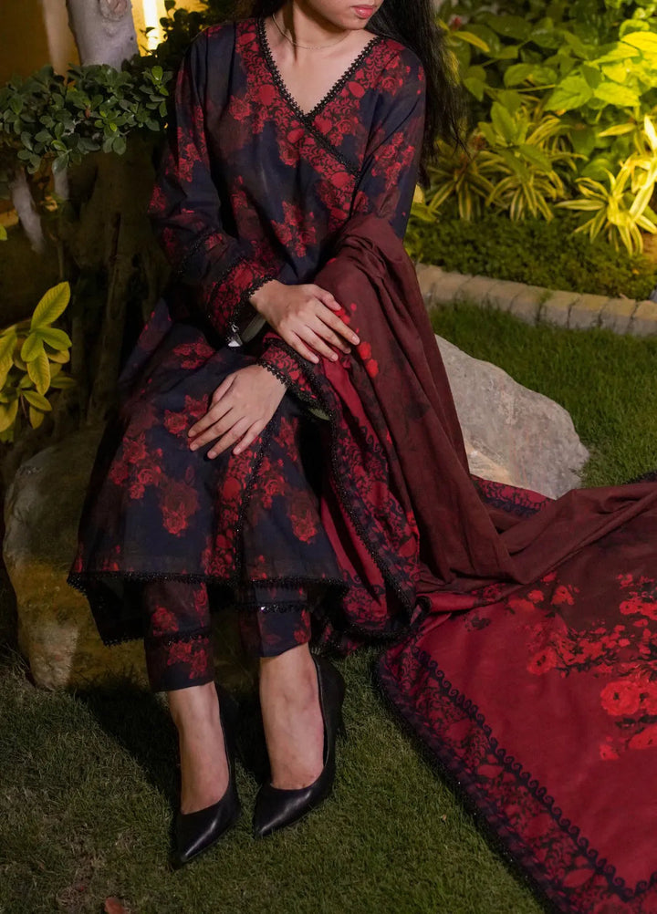 Annafeu Apparels Printed Cambric Suits Unstitched 3 Piece ICV01-001 - Summer Collection