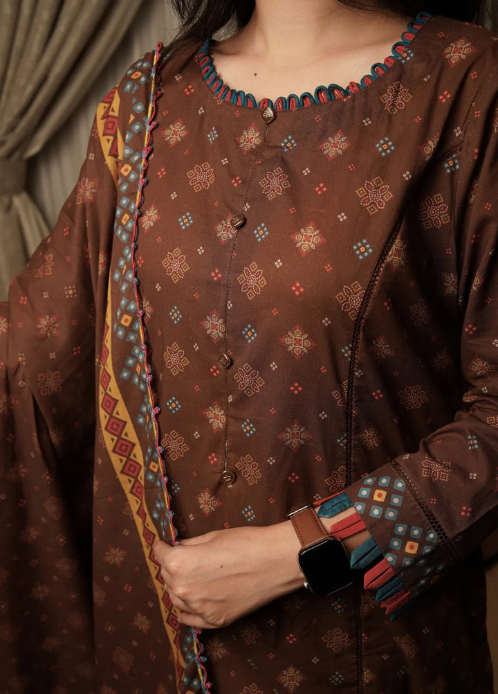 Annafeu Apparels Printed Cambric Suits Unstitched 3 Piece ICV01-004 - Summer Collection