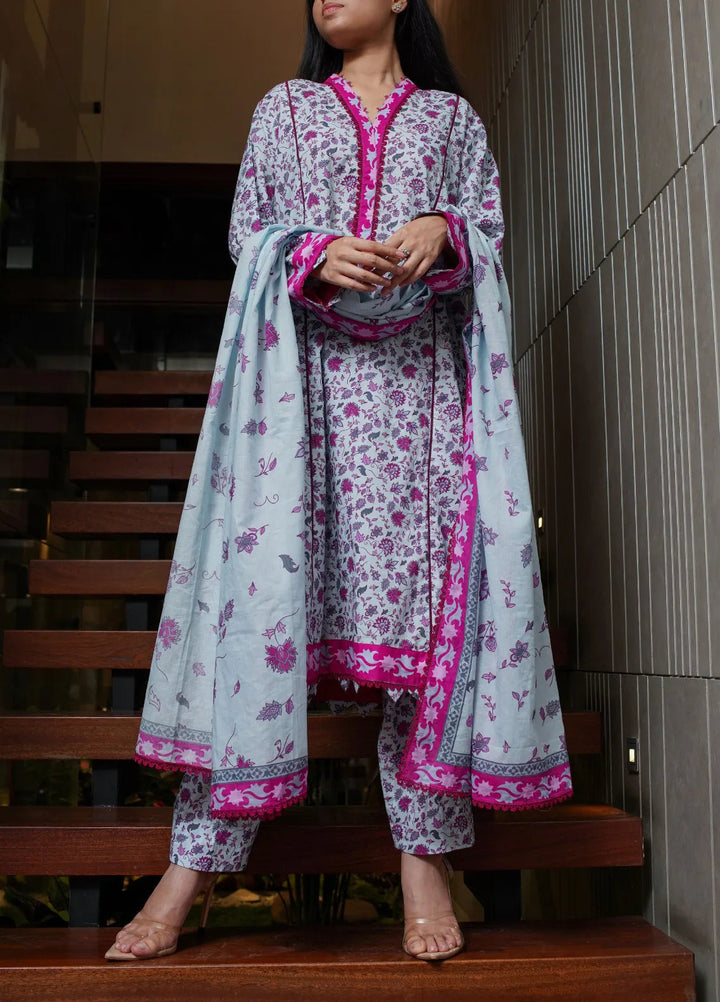 Annafeu Apparels Printed Cambric Suits Unstitched 3 Piece ICV01-006 - Summer Collection