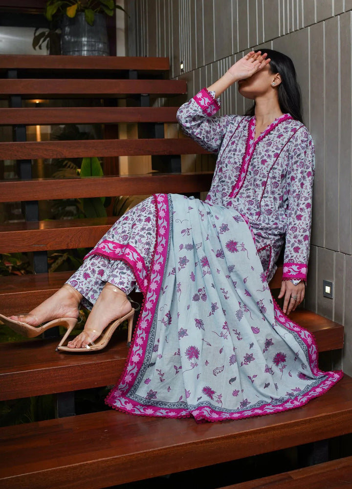 Annafeu Apparels Printed Cambric Suits Unstitched 3 Piece ICV01-006 - Summer Collection