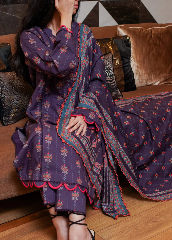 Annafeu Apparels Printed Cambric Suits Unstitched 3 Piece ICV01-007 - Summer Collection