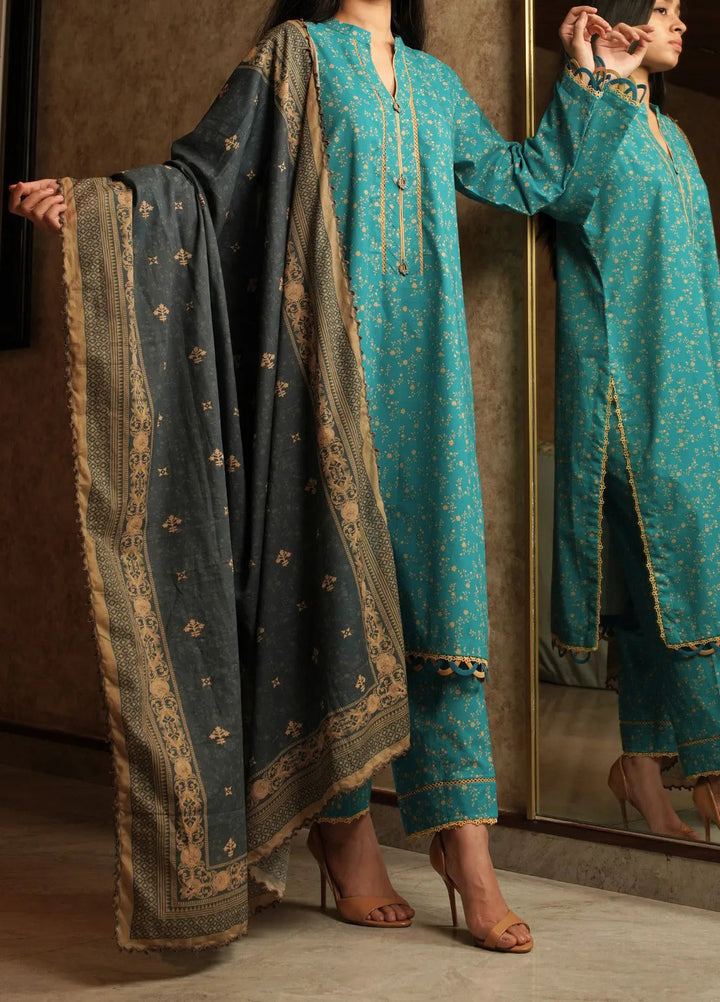 Annafeu Apparels Printed Cambric Suits Unstitched 3 Piece ICV01-008 - Summer Collection