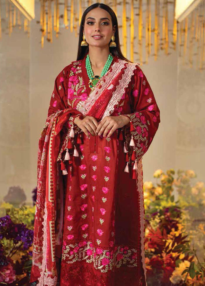 Ansab Jahangir Embroidered Lawn Suits Unstitched 3 Piece ANJ22ZL AJL22-04 - Summer Luxury Collection