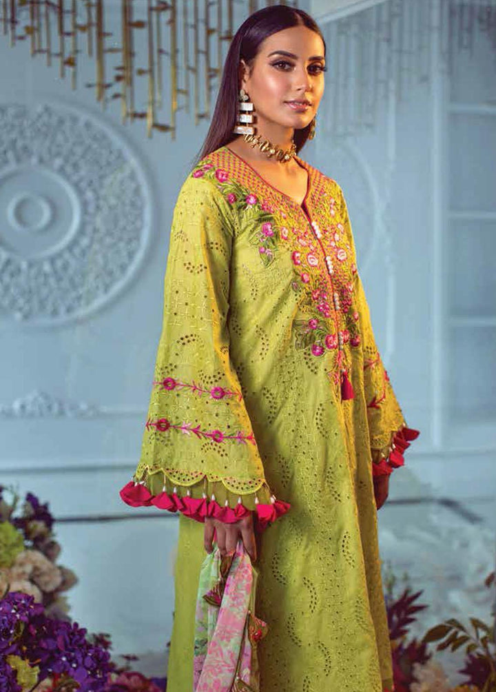 Ansab Jahangir Embroidered Lawn Suits Unstitched 3 Piece ANJ22ZL AJL22-05 - Summer Luxury Collection