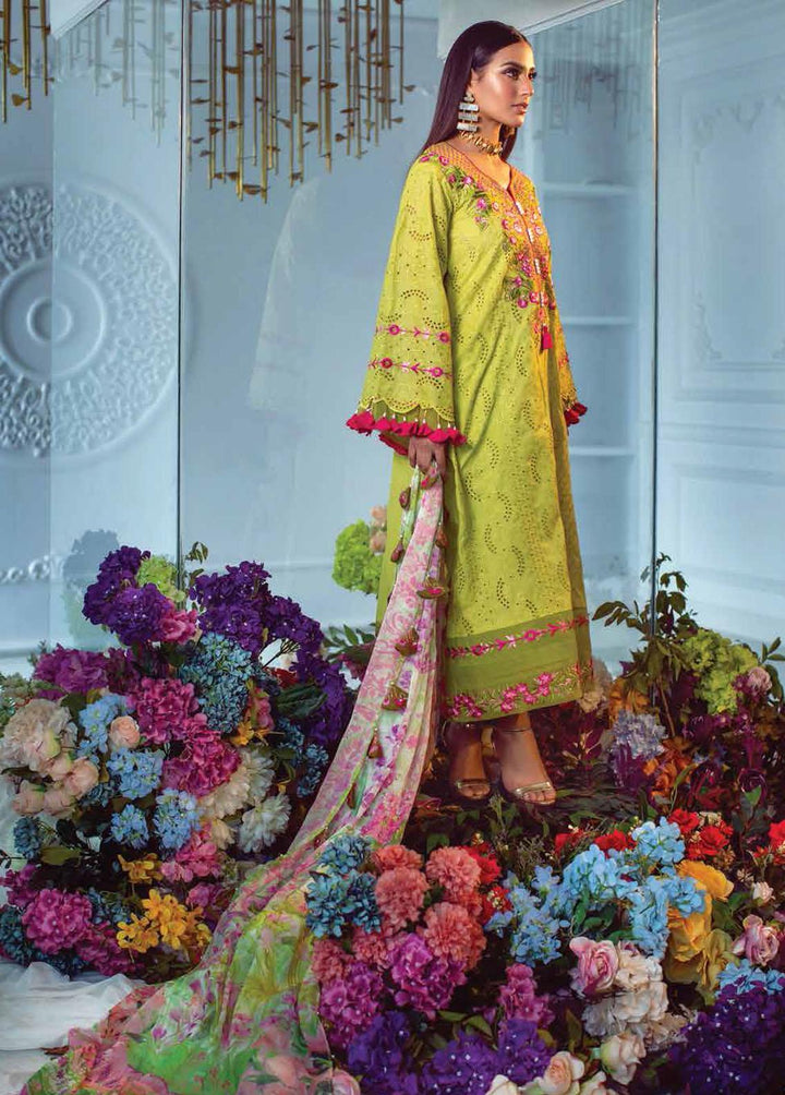 Ansab Jahangir Embroidered Lawn Suits Unstitched 3 Piece ANJ22ZL AJL22-05 - Summer Luxury Collection