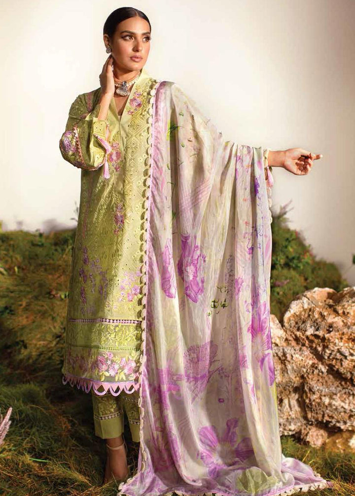 Ansab Jahangir Embroidered Lawn Suits Unstitched 3 Piece ANJ22ZL AJL22-10 - Summer Luxury Collection
